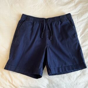 Navy Jogger 6 inch Shorts size medium